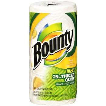 Save .25 off Bounty Paper Towels (Includes Single Rolls) Printable Coupon