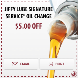 $5 off Jiffy Lube Signature Service Oil Change Printable Coupon – 2018
