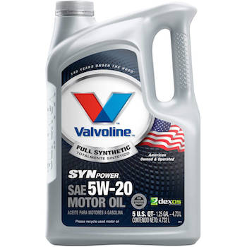 Save $6.00 off (2) 5 Quart Jugs of Valvoline Motor Oil Coupon