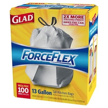 SAVE $1.50 on ONE (1) Glad Drawstring ForceFlex Plus or ForceFlex Odorshield