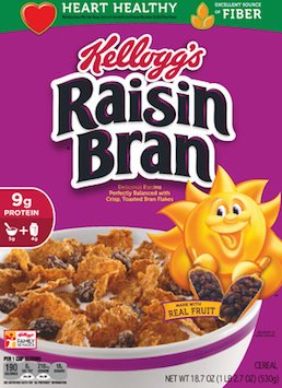 Save $1.00 off (2) Kellogg’s Raisin Bran Cereal Printable Coupon