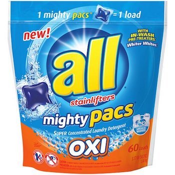 .75 off All Mighty Laundry Detergent Pacs with Printable Coupon