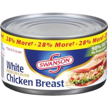 .75 off Swanson Premium Chunk Chicken with Printable Coupon