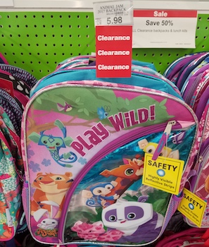 Clearance Alert – Kids Backpacks at Toys R Us – 50% off