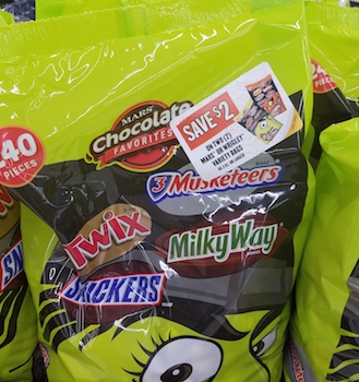 Peelie Alert – $2 off (2) Bags of Mars Candy at Walmart