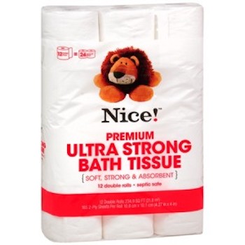 Save $1 off Walgreens Nice! Toilet Paper with Printable Coupon