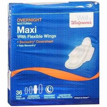 Save $1 off Walgreens Brand Maxi Pads or Pantiliners with Printable Coupons