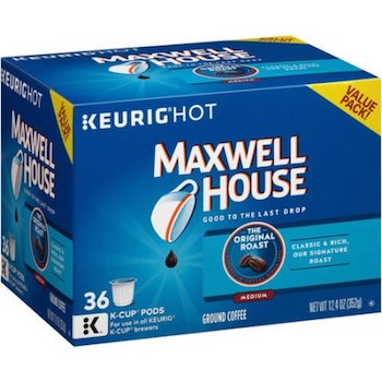 Save $1 off Maxwell House Coffee K-Cups with Printable Coupon