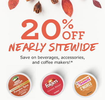 Save 20% off Keurig Coffee (and Makers) with Online Coupon Code - Keep