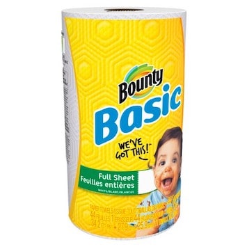 Save $1 off Bounty Basic Paper Towels with Printable Coupon – 2018