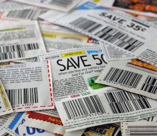 Use coupons to save money