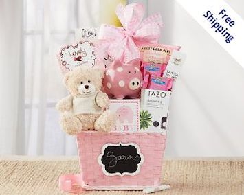 Baby Shower Wine Gift Baskets for Girl or Boy – Free Shipping