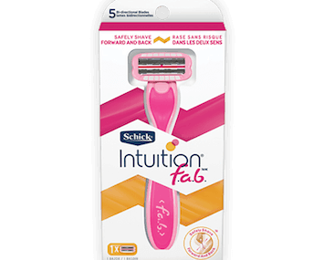Save $3 off Schick Intuition f.a.b. Razors with Printable Coupon