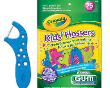 Save $0.60 off (1) GUM Crayola Kid’s Flossers Coupon