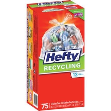 Save $1 off Hefty Recycling Trash Bags with Printable Coupon