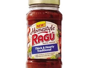 Save 25% off Ragu Pasta Sauce with Target Cartwheel Coupon
