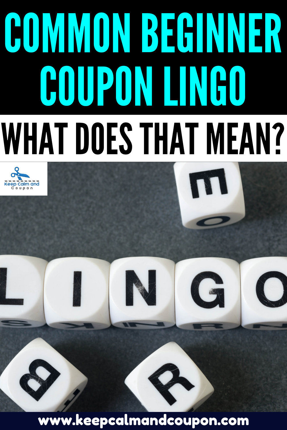 Common Beginner Coupon Lingo - What Does That Mean?