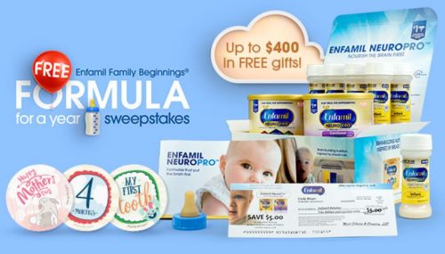 Be ONE of the 3 Grand Winners of a 3-Year Supply of ENFAMIL