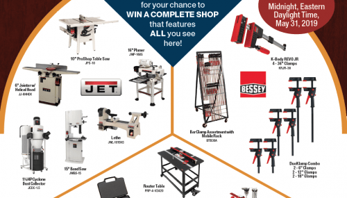 Join the 2019 Workshop Makeover Giveaway | Sweepstakes Entry