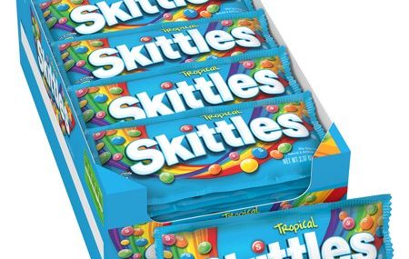 Save $0.50 off (2) Skittles Candy Single Pack Coupon
