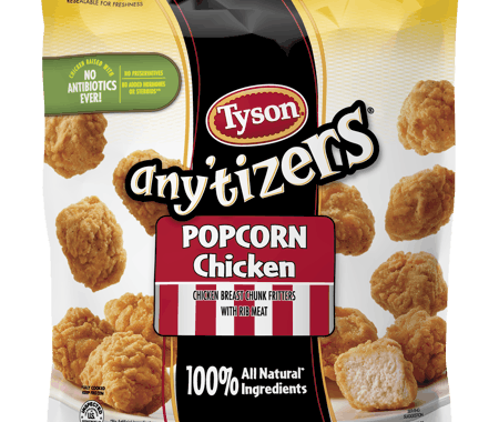 Save $1.00 off (1) Tyson Anytizers Popcorn Chicken Printable Coupon