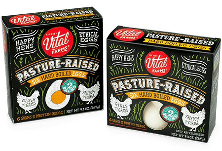 Save $0.50 off (1) Vital Farms Hard Boiled Eggs Coupon