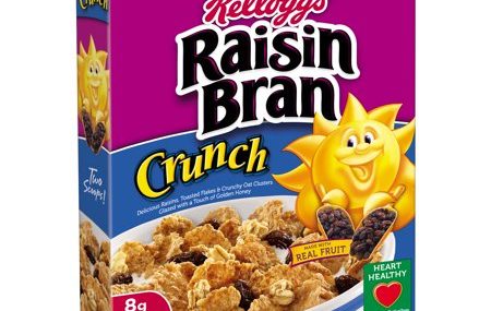 Save $0.50 off (1) Kellogg’s Raisin Bran Crunch Cereal Coupon