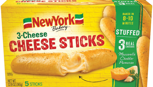 Save $1.00 off (1) New York Bakery 3 Cheese Sticks Coupon