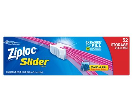 Save $2.00 off (1) Ziploc Slider Storage Bags Variety Pack Coupon