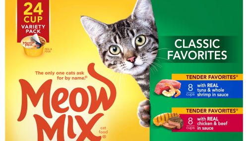 Save $3.00 off (1) Meow Mix Classic Favorites Variety Pack Coupon