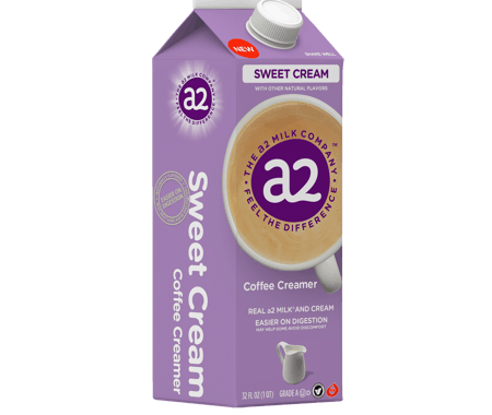 Save $0.55 off (1) A2 Sweet Cream Coffee Creamer Printable Coupon