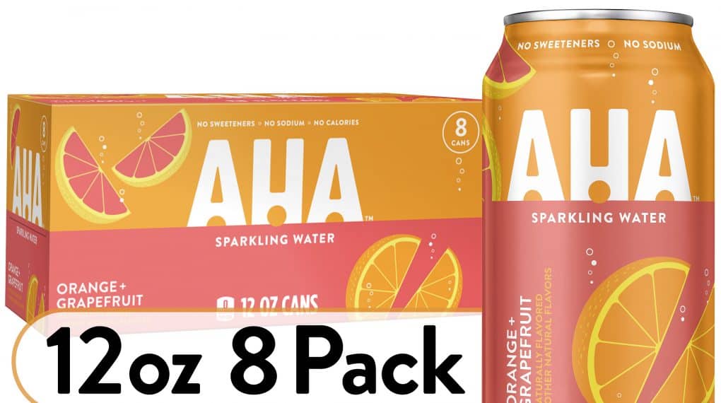 Save 1.00 off (2) AHA Sparkling Water (8Pack) Coupon