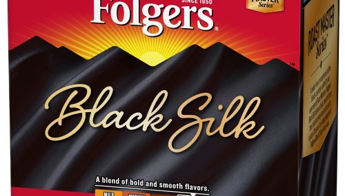 Save $6.00 off (1) Folgers Black Silk Dark Roast Coffee Coupon
