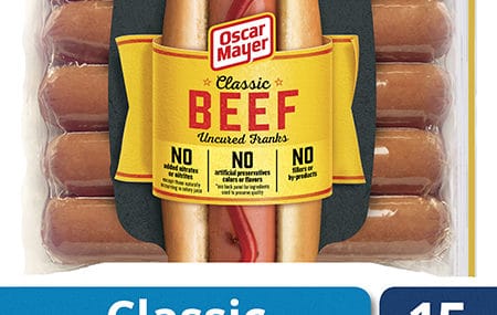 Save $2.00 off (2) Oscar Mayer Beef Hot Dogs Coupon