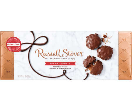 Save $1.00 off (1) Russell Stover Pecan Delights Milk Chocolate Coupon