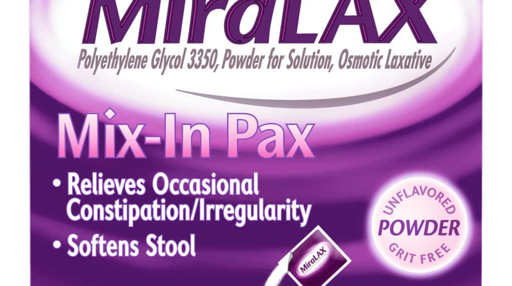 Save 2.00 off (1) Miralax MixIn Pax Printable Coupon