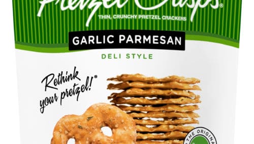 Save $1.00 off (2) Pretzel Crisps Garlic Parmesan Coupon