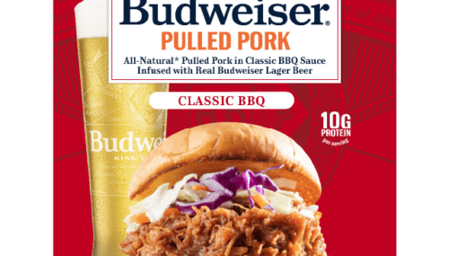 Save $1.50 off (1) Budweiser Pulled Pork Classic BBQ Coupon