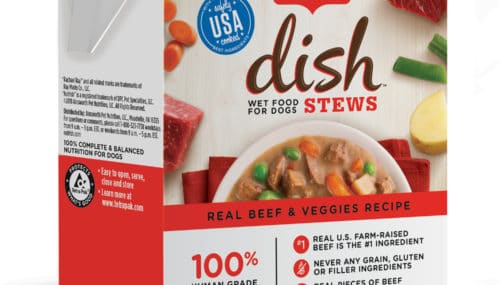 Save $1.00 off (1) Nutrish Dish Stews Wet Dog Food Coupon