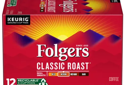 Save $0.75 off (1) Folgers Coffee K-Cup Pods Printable Coupon