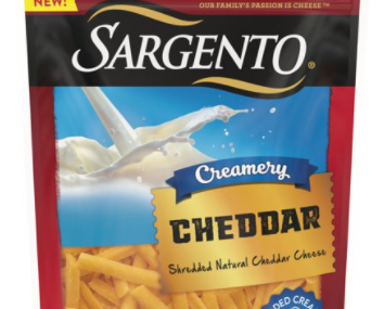 Save $1.00 off (1) NEW Sargento® Creamery Shredded or Sliced Cheese Printable Coupon