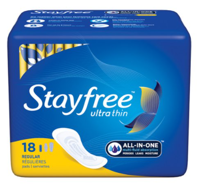 Save $2.00 off (2) Stayfree® Pads Printable Coupon