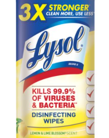 Save $0.50 off (1) Lysol® Disinfecting Wipes Printable Coupon