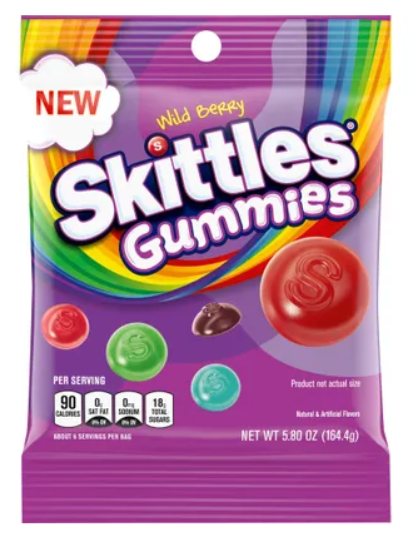 Save $0.75 off (1) SKITTLES® Gummies Pack Printable Coupon