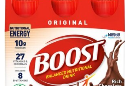 Save $4.00 off (2) BOOST® Nutritional Drinks Printable Coupon
