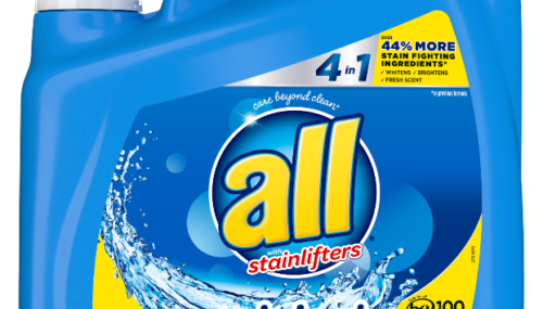Save $1.25 off (1) all® Blue Laundry Detergent Product Printable Coupon