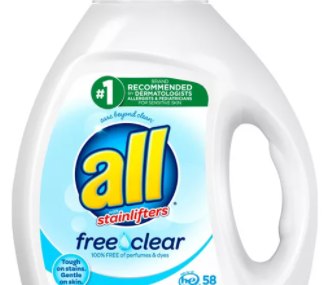 Save $1.25 off (1) all free clear® Laundry Detergent Product Printable Coupon