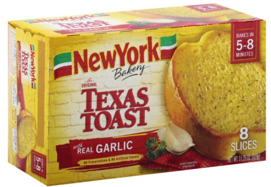 Save $0.50 off (1) New York Bakery Texas Toast Printable Coupon