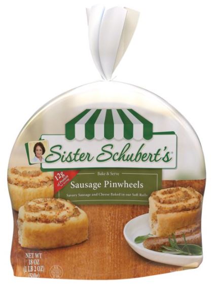 Sister Schubert's Sausage Pinweel Rolls