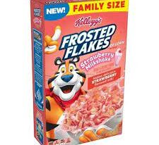 Save $1.00 with any ONE (1) purchase of KELLOGG’S FROSTED FLAKES STRAWBERRY MILKSHAKE CEREAL Coupon